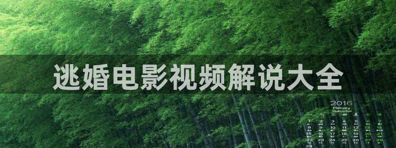 青苹果免费电影网站：逃婚电影视频解说大全